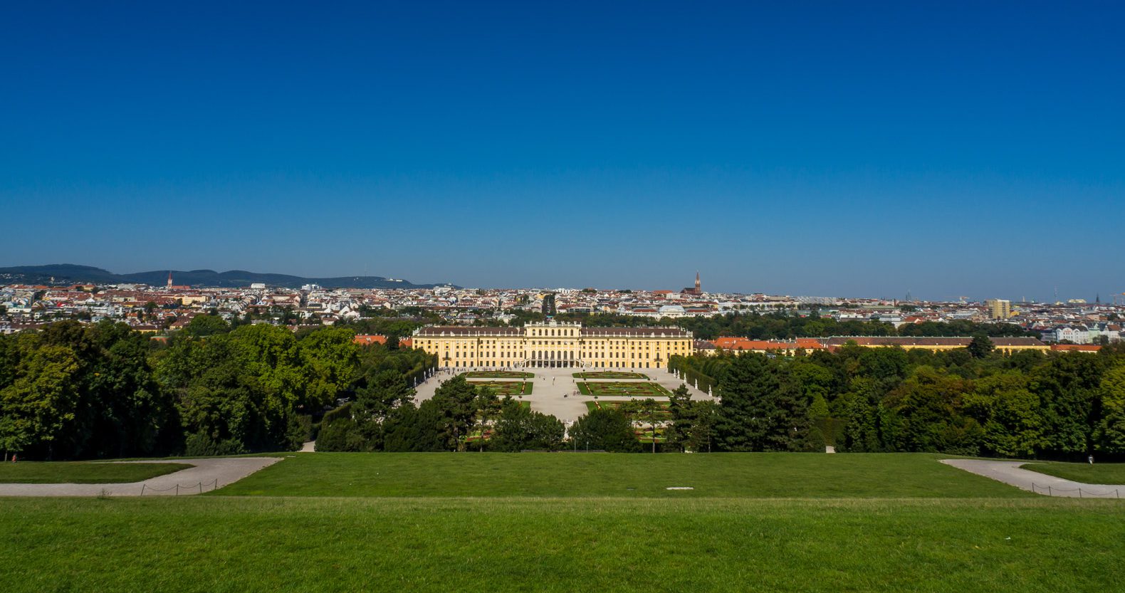 Schönbrunn Palace as seen from the palace gardens