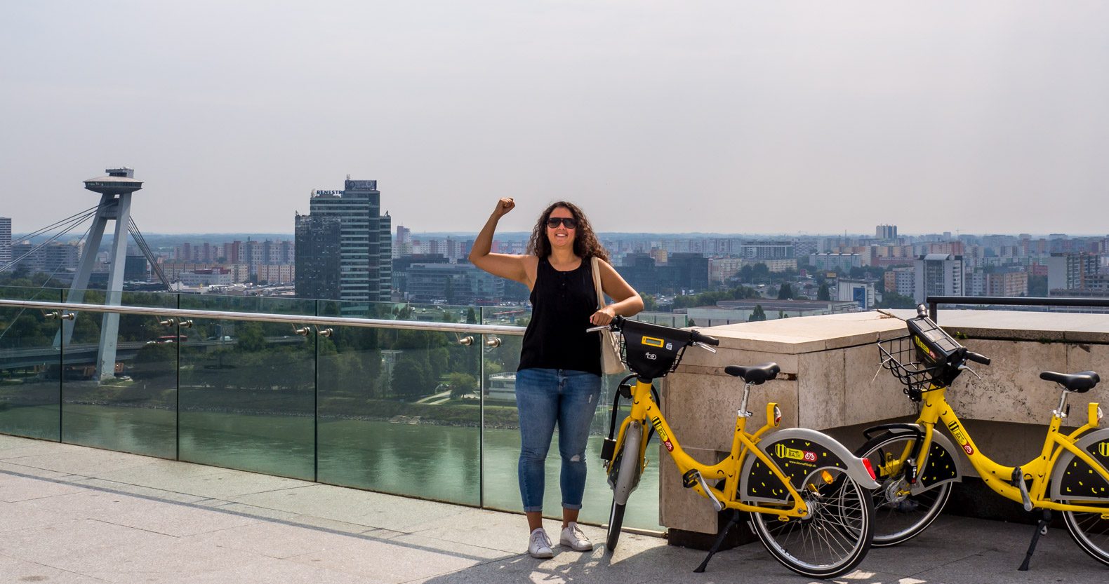 Bratislava: Viewpoint over the Danube, Austria and Hungary