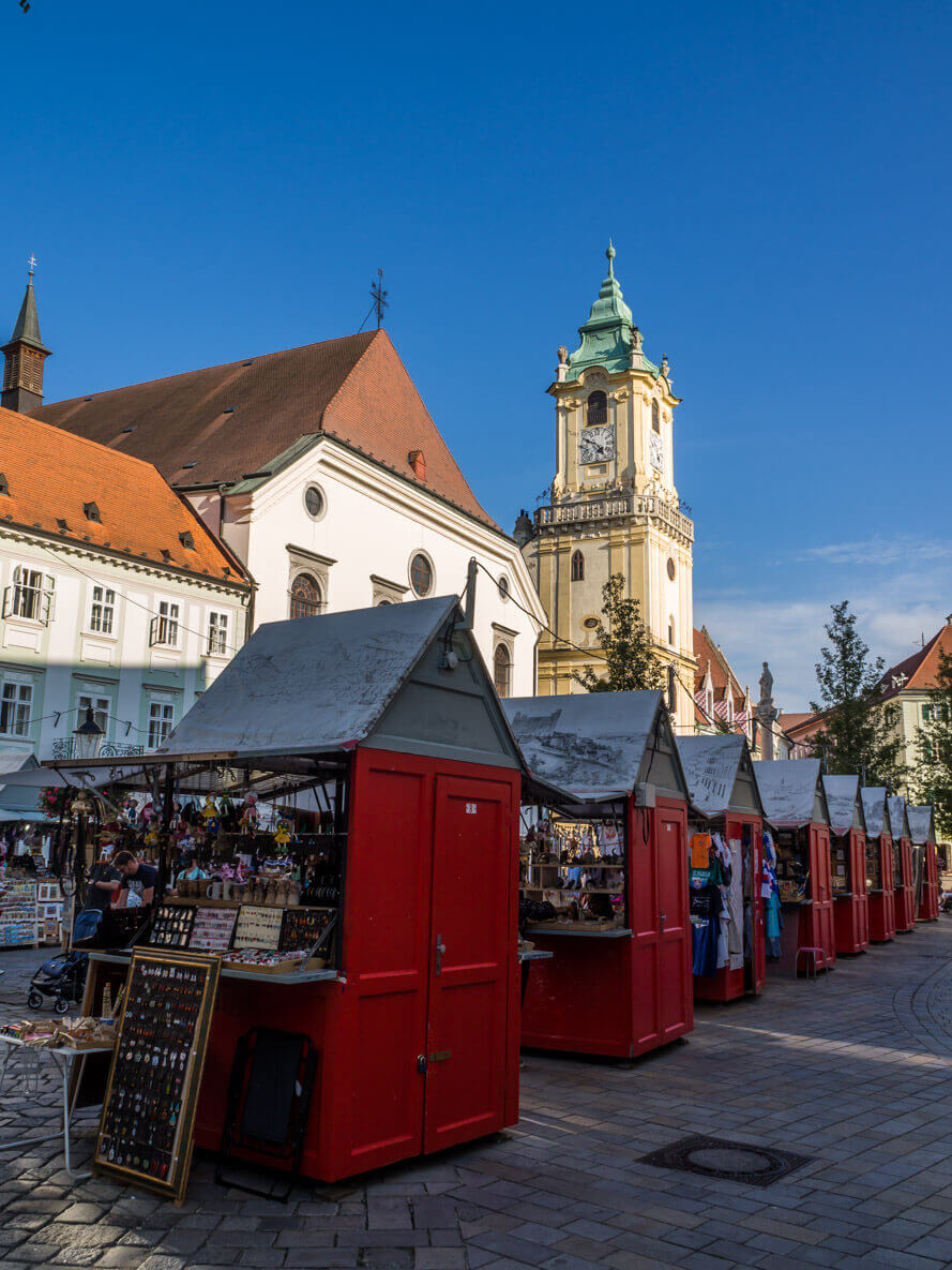 Our Central Europe Itinerary - From Vienna to Budapest - Hlavné námestie - Bratislava Main Square