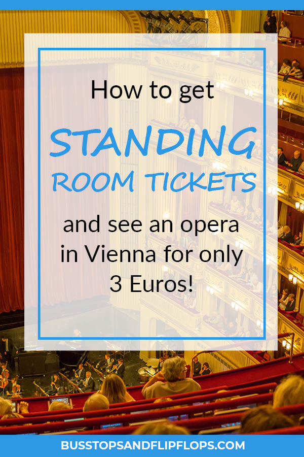 Do you want a nice evening out, seeing a beautiful opera in Vienna, but don't have the budget to spend over €100 for a seat? Vienna opera standing room tickets are the sollution for you! In our step-by-step guide we show you how you can get these cheap Vienna opera tickets for only €3. Don't miss this great opportunity!