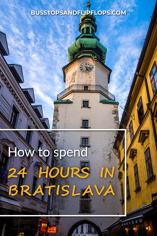 Our top Bratislava (Slovakia) things to do, for a 24-hour visit. Travel to this lovely old town when you're in Central Europe and enjoy Bratislava Castle, the Slavin Memorial, and other Bratislava highlights!