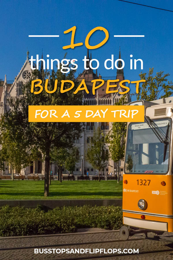 Budapest should definitely be in your itinerary when you travel to Hungary. The delicious food, the relaxing baths, the great architecture and the vibrant nightlife make it one of the best city trip destinations in Europe. You can easily spend five days in this amazing city and we'll tell you exactly which things to do and which places to visit.