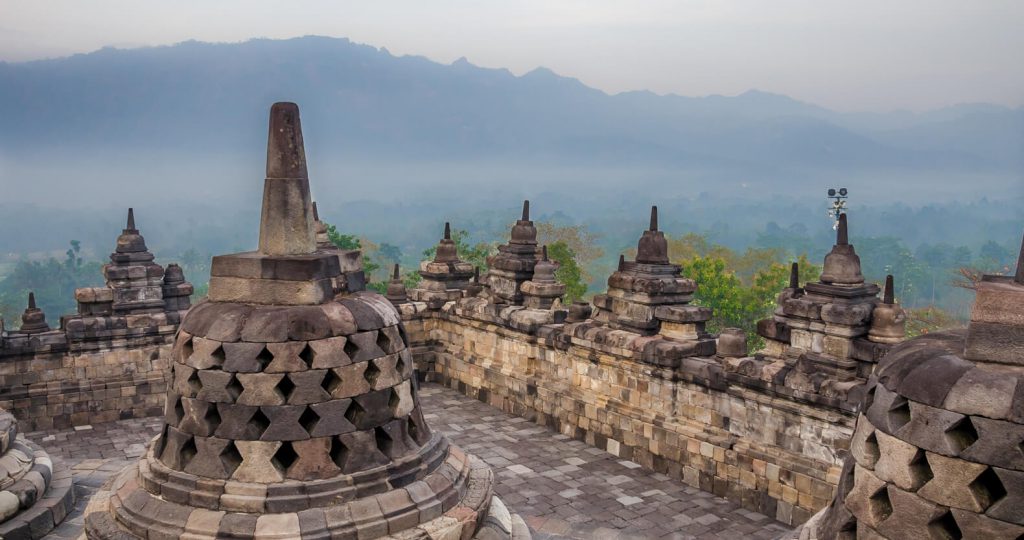 Awesome things to do in Yogyakarta - Bell shaped Stupa at Borobudur