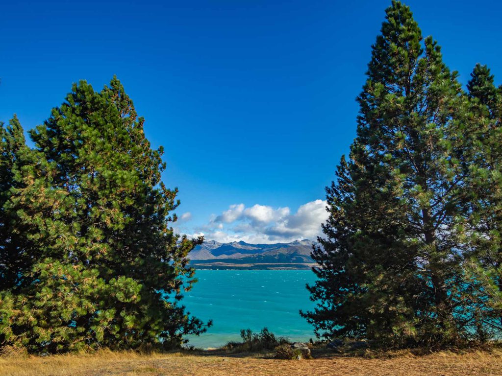 The unbelievable blue Lake Pukaki in New Zealand.