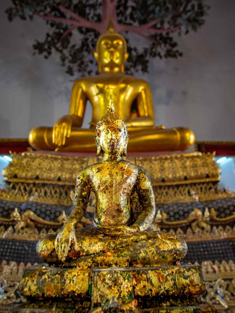 Small Buddha at Wat Pho in Bangkok, one of the more popular Bangkok attractions.