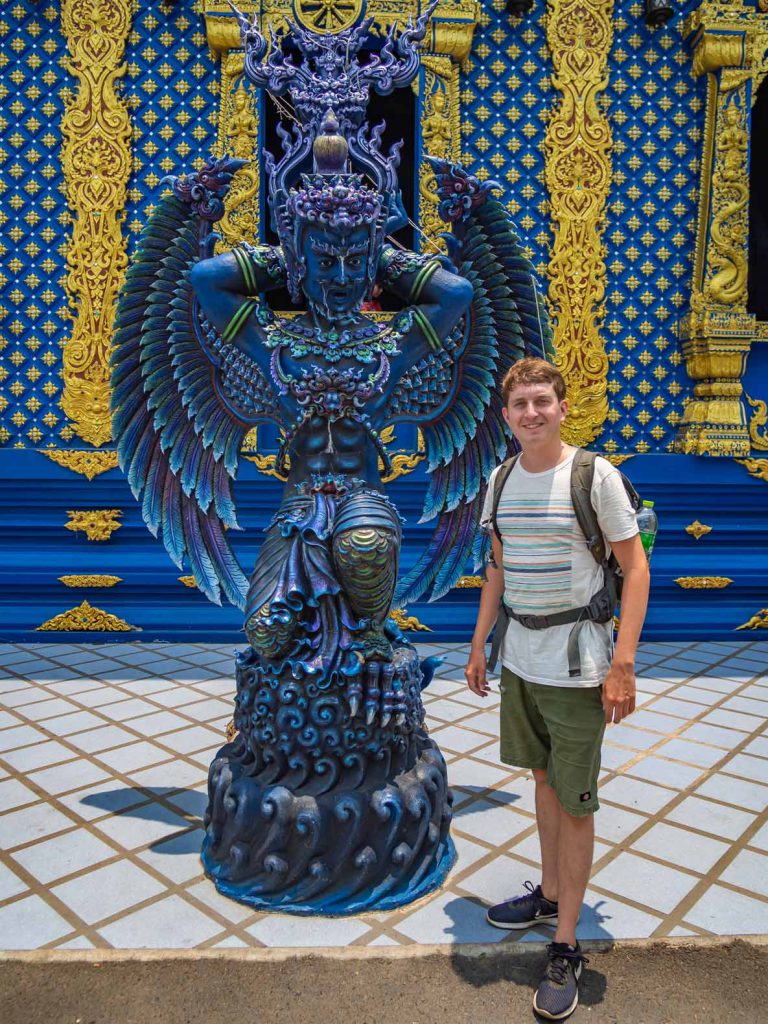 Chiang Rai Blue Temple statue