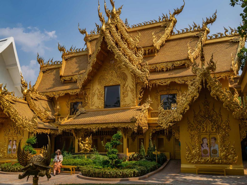 Toilet building of White Temple in Chiang Rai