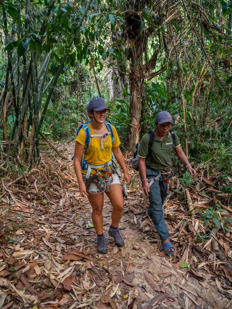 Sandra with our guide Khampy