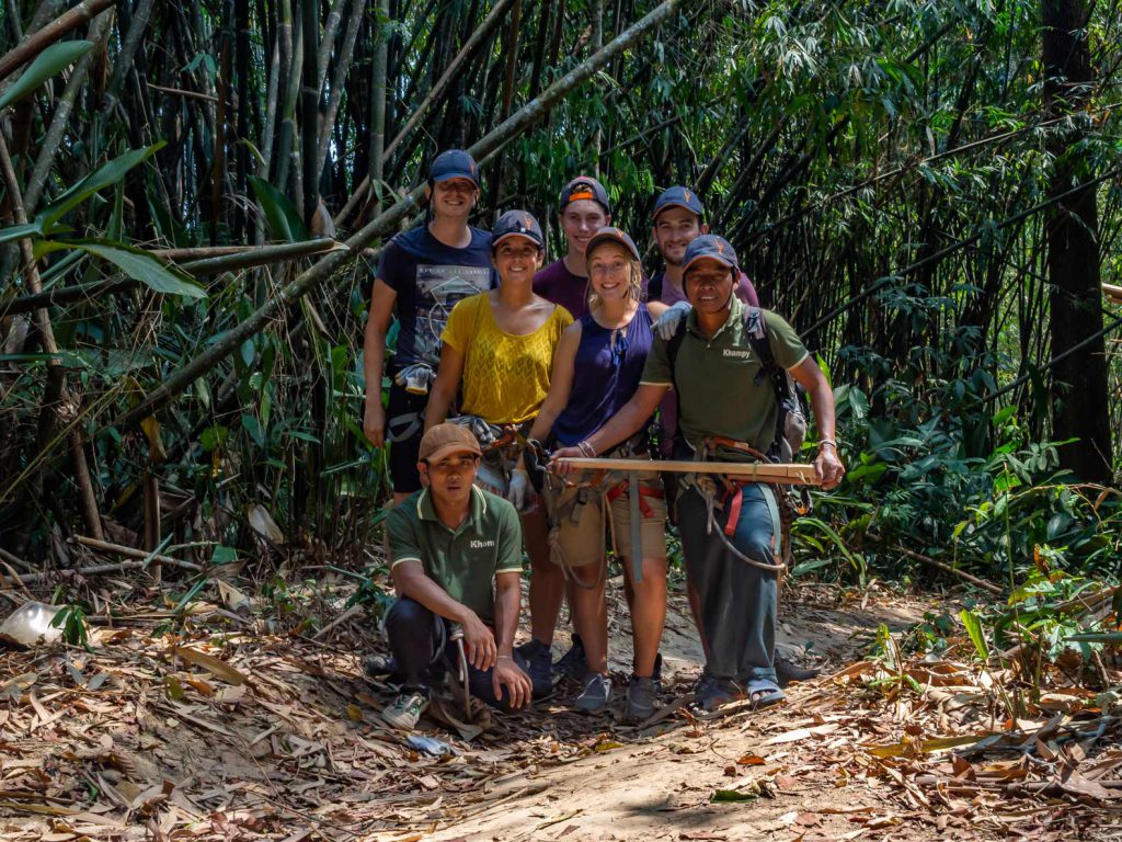 Our group at the Gibbon Experience