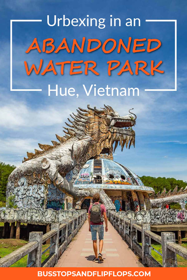 Urbexing in the abandoned waterpark of Hue is a definite must-do when you are in Vietnam! This alternative activity will for sure give you an interesting and adventurous day, away from the crowds visiting the temples. Read all about how to explore the closed Hue waterpark by yourself!