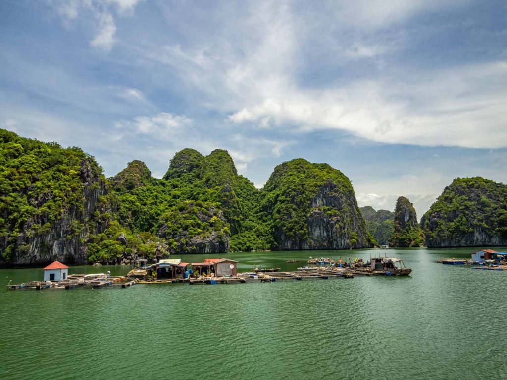 Fish farm in Lan Ha Bay