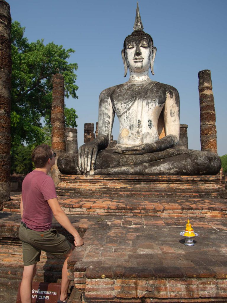 Buddha statue at the Sukhothai historical park