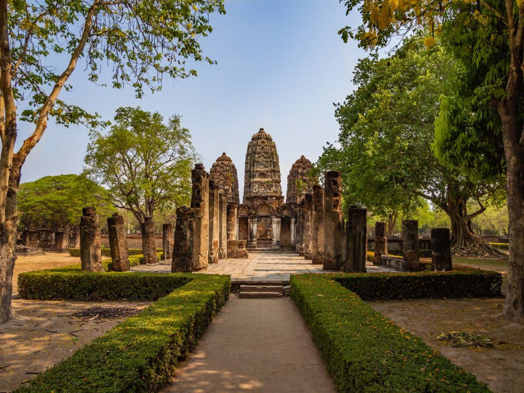 Temple at Sukhothai historical park