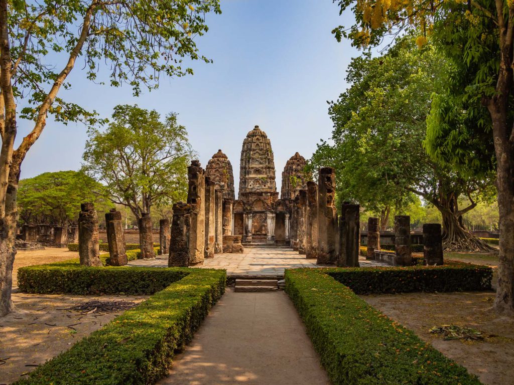 Temple at Sukhothai historical park