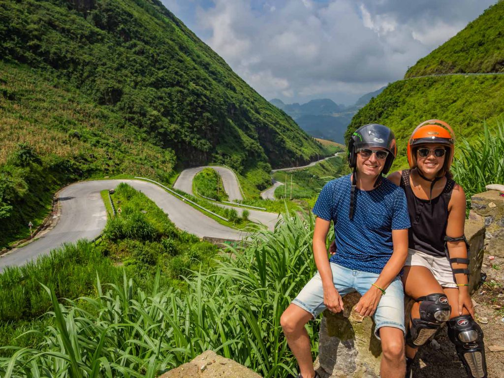 Chin Khoanh ramp viewpoint between Yen Minh and Dong Van in Northern Vietnam