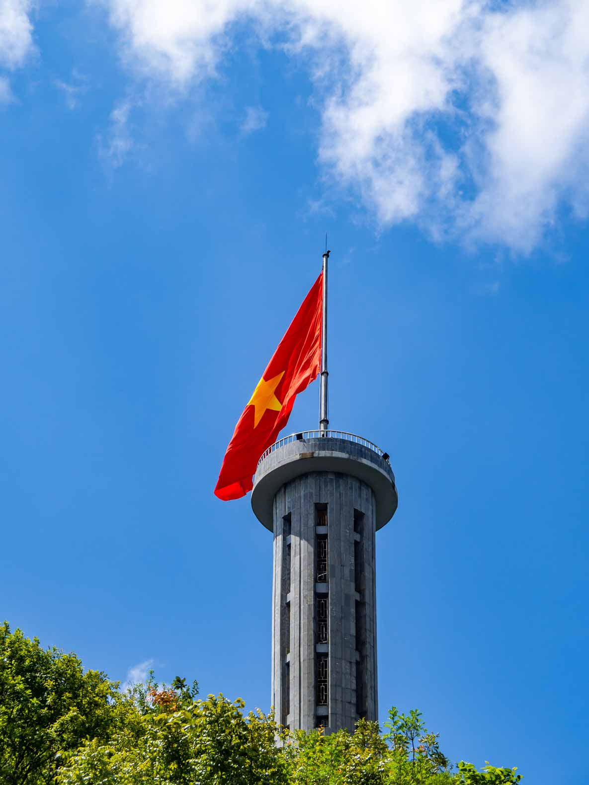 The Lung Cu Flagpole in the most northern part of Vietnam