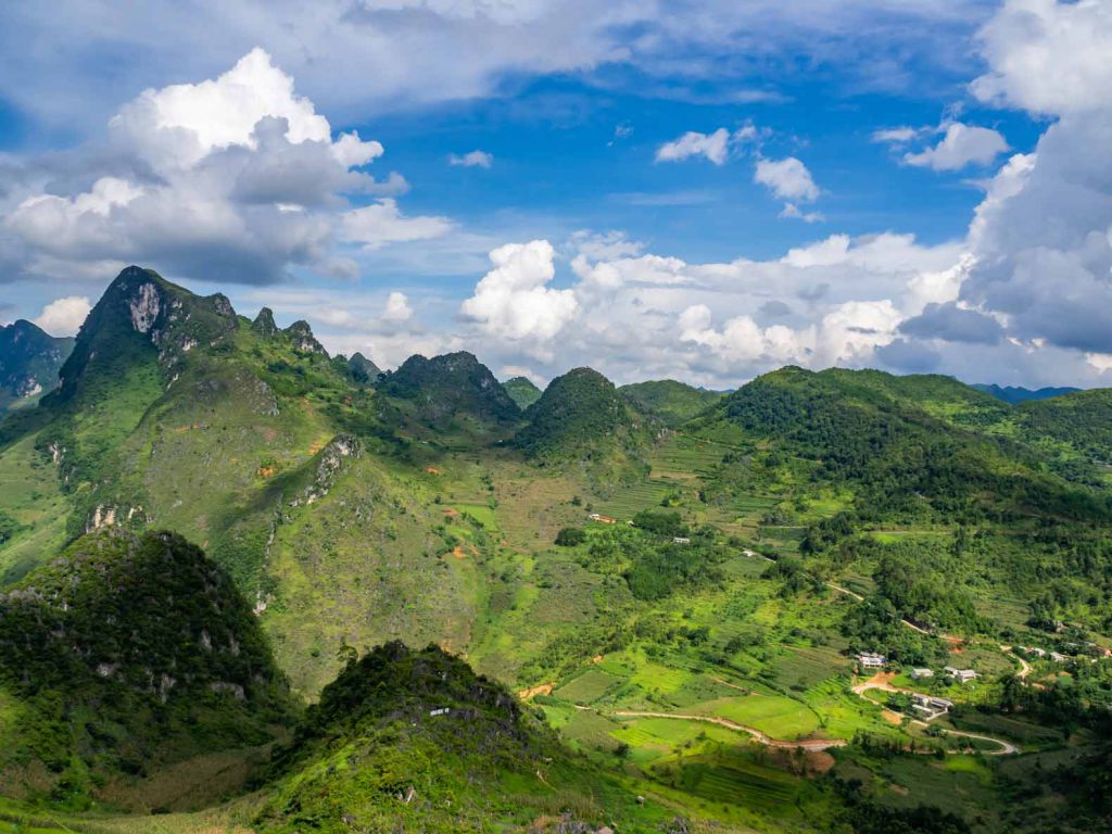 Mountain views in Northern Vietnam, Ha Giang province