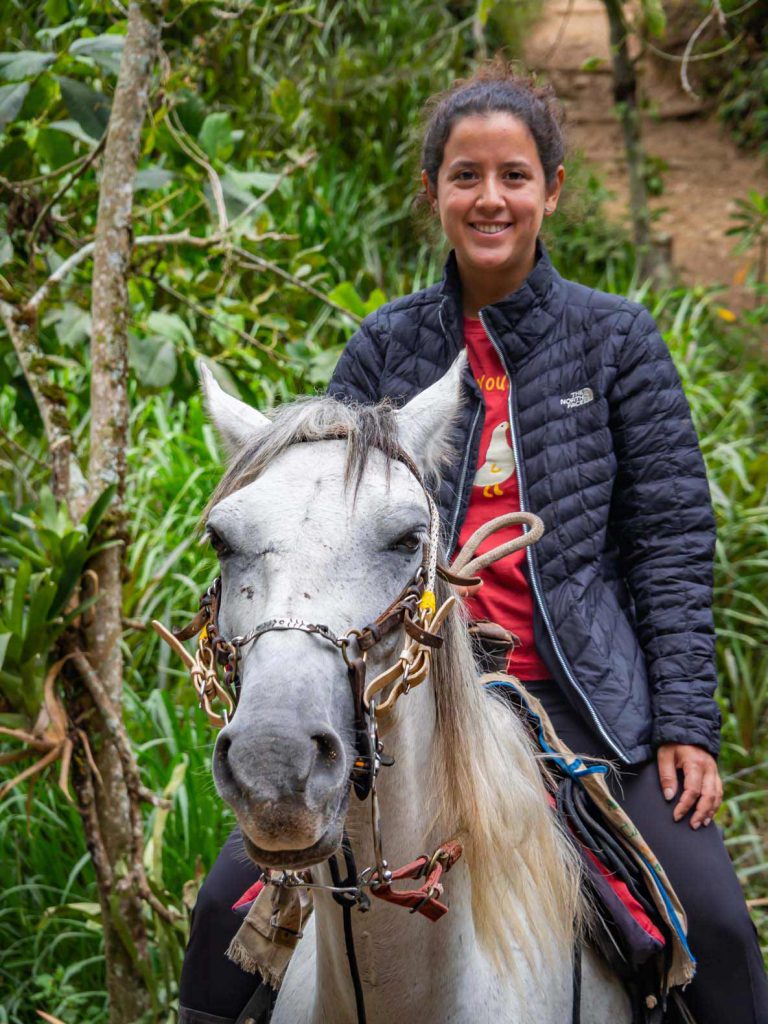 Horse Riding Salento - Sandra on her horse