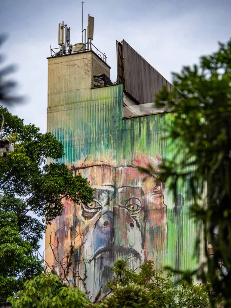 Big graffiti in El Poblado, Medellin, Colombia